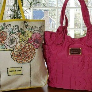 Lot of 2 Totes, Isabella Fiore and Marc Jacobs